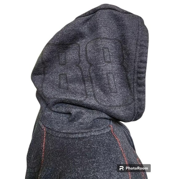 Dale Earnhardt Jr Gray Hoodie XL Embroidered Full Zip 88 Nascar Over The Wall - Picture 4 of 11